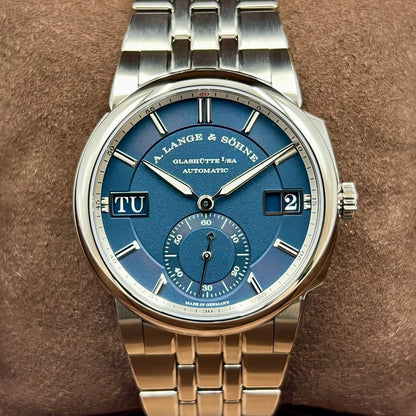プレオウンド ランゲ&ゾーネ オデュッセウス 363.179 ダークブルー ステンレススチール 40.5mm