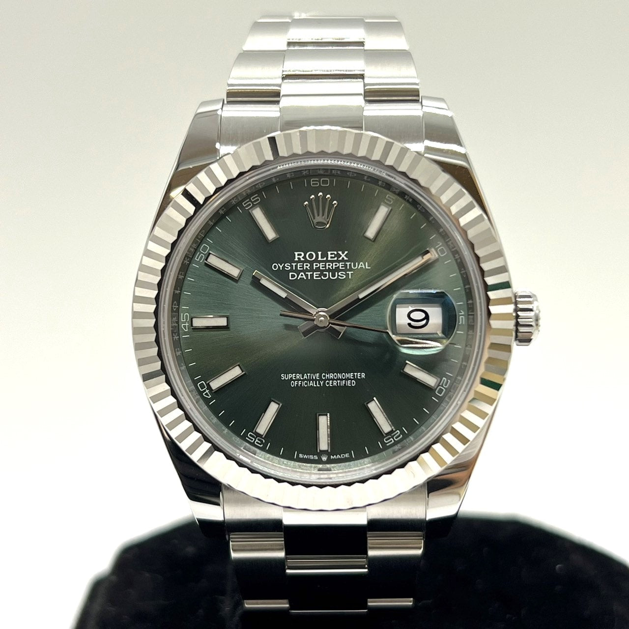 プレオウンド ロレックス デイトジャスト 126334 ミントグリーン オイスターブレス 41mm