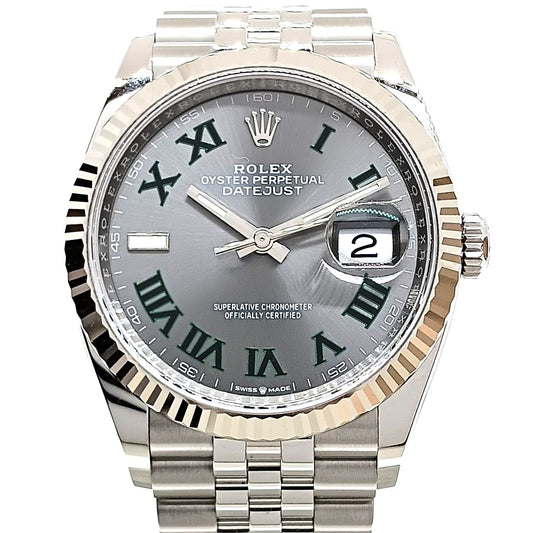 プレオウンド ロレックス デイトジャスト 126234 スレートローマン ジュビリーブレス 36mm