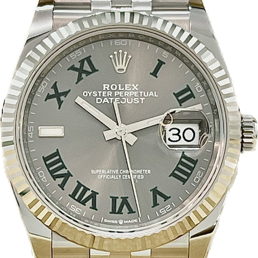プレオウンド ロレックス デイトジャスト 126234 スレートローマン ジュビリーブレス 36mm
