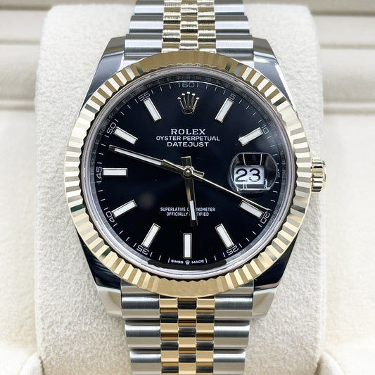 プレオウンド ロレックス デイトジャスト 126333 ブライトブラック ジュビリーブレス 41mm
