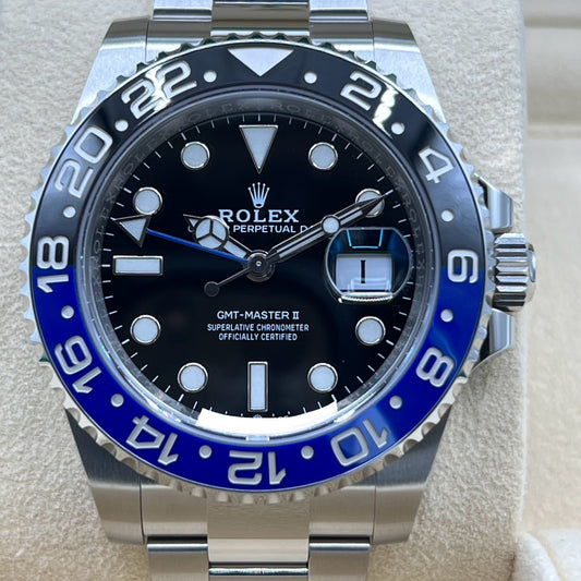 롤렉스 GMT 마스터 II 126710BLNR 굴 팔찌 검은 배트맨 40mm