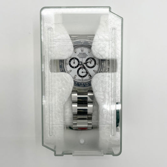 Pre-Owned Deadstock Item Fully Protective Seal Rolex Daytona 116500LN Oyster Bracelet White 40mm
