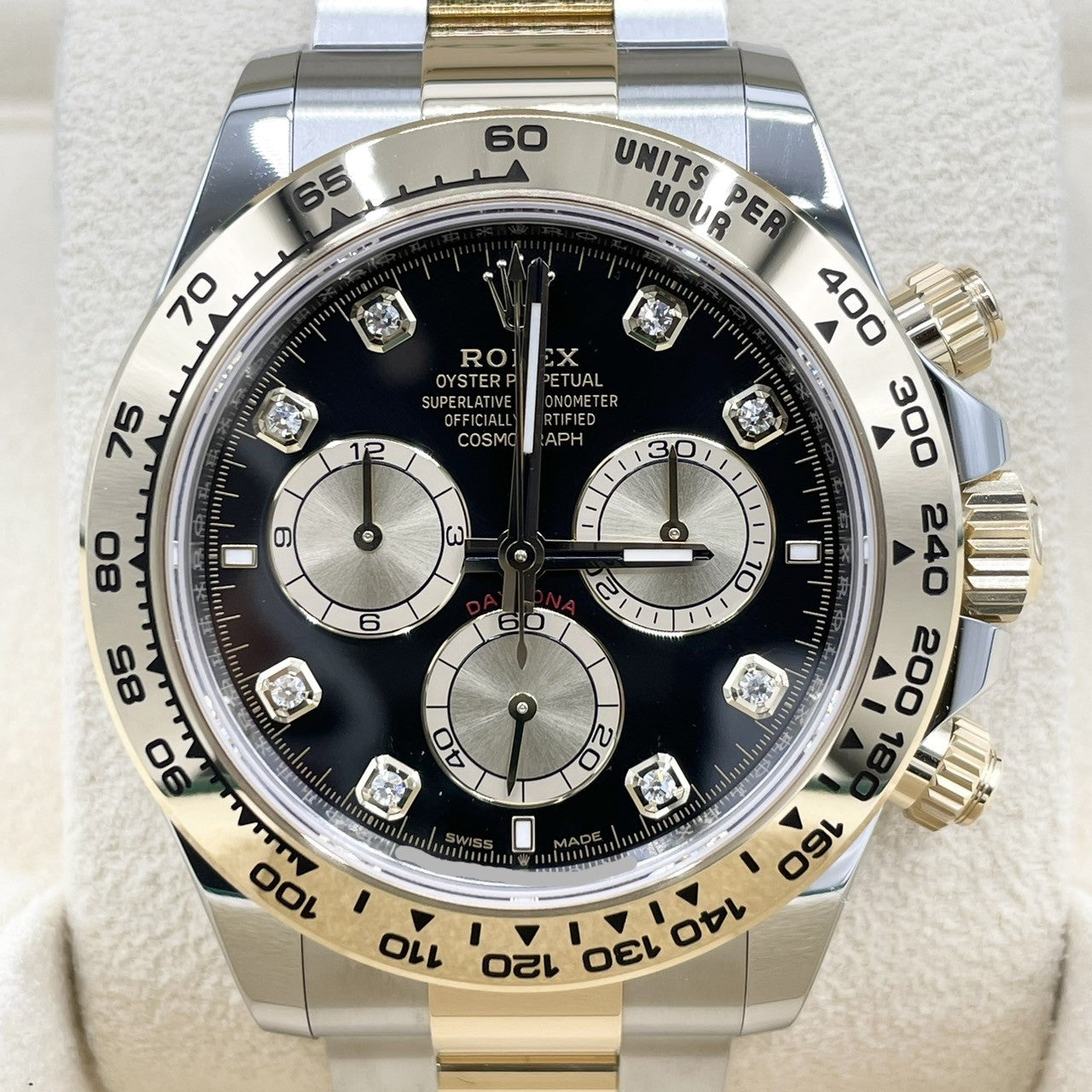 [新2023]勞力士Daytona 126503g明亮的黑色和金色8p鑽石40mm