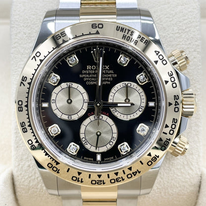 [新2023]勞力士Daytona 126503g明亮的黑色和金色8p鑽石40mm