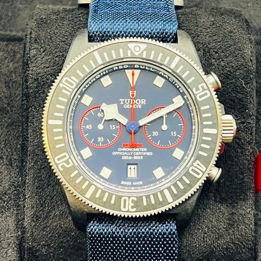 二手都铎Pelagos M25807KN-0001蓝色43mm