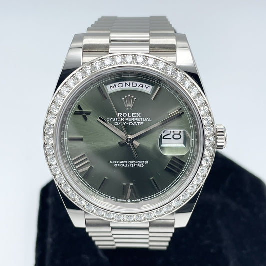 プレオウンド ロレックス デイデイト 228349RBR オリーブグリーン 40mm