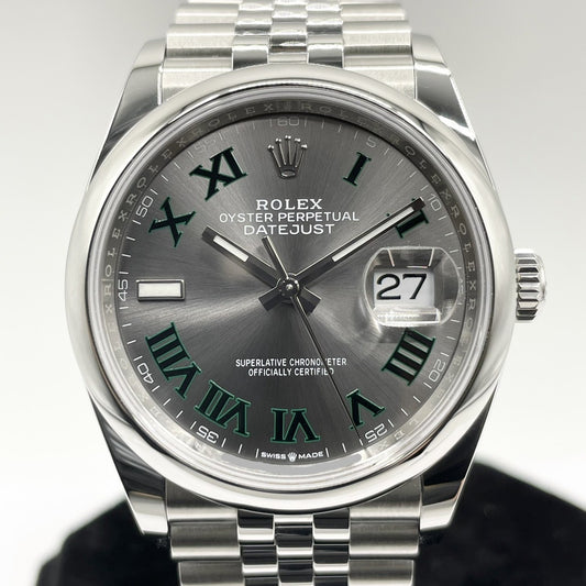 プレオウンド ロレックス デイトジャスト 126200 スレートローマ ジュビリーブレス 36mm