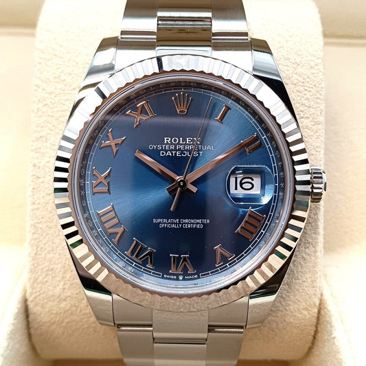 プレオウンド ロレックス デイトジャスト 126334 アズーロブルー オイスターブレス　41ｍｍ