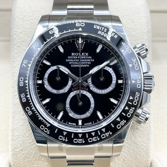 [새로운 2023] 롤렉스 데이토나 126500LN 굴 팔찌 검은 40mm
