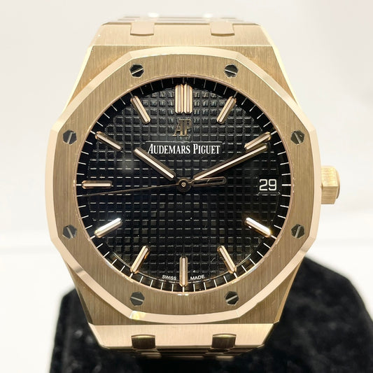 ★최종 가격★Audemars Piguet Royal Oak Pink Gold 15500or.oo.1220or.01 Black 41mm