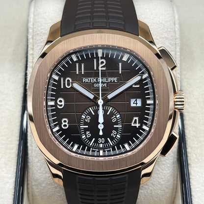 [包括2023年8月的保修！ 】patek Philippe Aquanaut 5968R-001棕色42.2mm