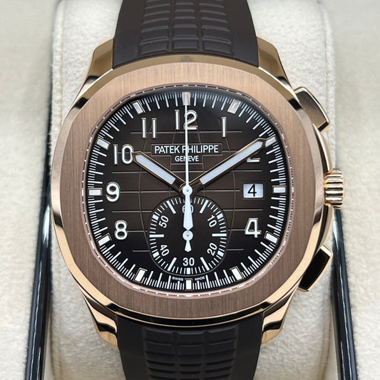 [2023 년 8 월 보증 포함! Patek Philippe Aquanaut 5968R-001 Brown 42.2mm