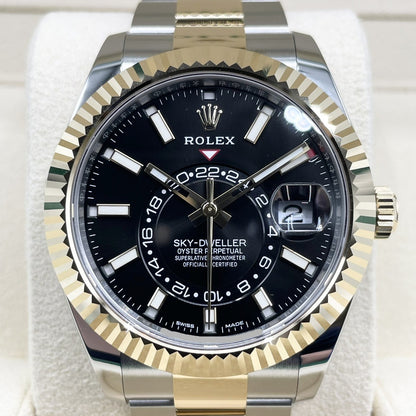 プレオウンド ロレックス スカイドゥエラー 326933 オイスターブレスレット ブラック 42mm