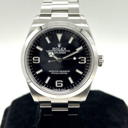 [액세서리 포함] 롤렉스 탐색기 I 124270 블랙 36mm