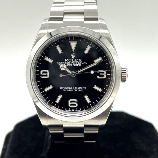 [액세서리 포함] 롤렉스 탐색기 I 124270 블랙 36mm
