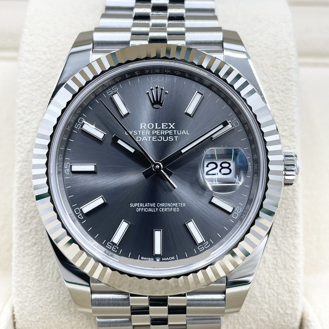 プレオウンド ロレックス デイトジャスト 126334 スレートジュビリーブレスレット 41mm