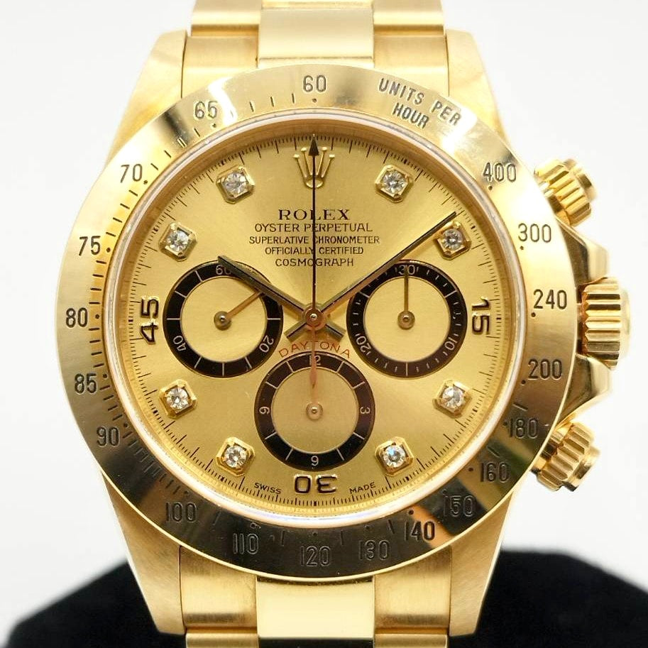 [反向6英寸配備了著名的El Primero機器]勞力士Daytona 16528G香檳8P鑽石40mm