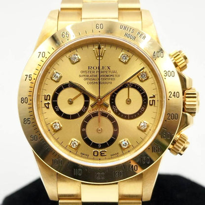 [反向6英寸配備了著名的El Primero機器]勞力士Daytona 16528G香檳8P鑽石40mm
