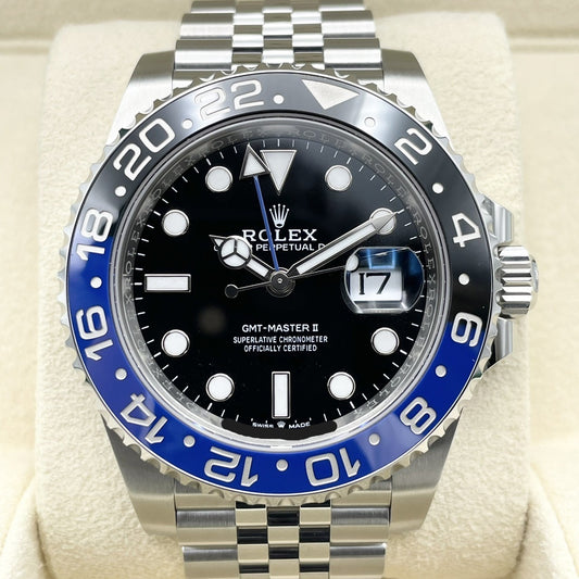 롤렉스 GMT 마스터 II 126710BLNR Jubilee 팔찌 검은 배트맨 40mm