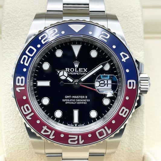 롤렉스 GMT 마스터 II 126710BLRO 굴 팔찌 블랙 펩시