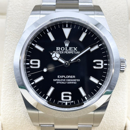 사전 소유의 롤렉스 탐색기 I 214270 블랙 39mm
