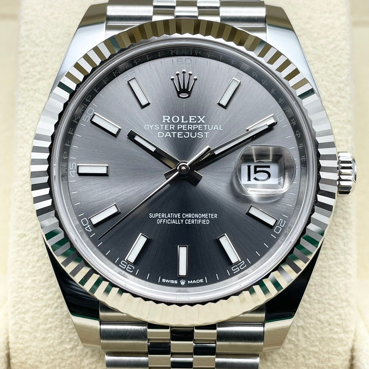 プレオウンド ロレックス デイトジャスト 126334 スレートジュビリーブレスレット 41mm