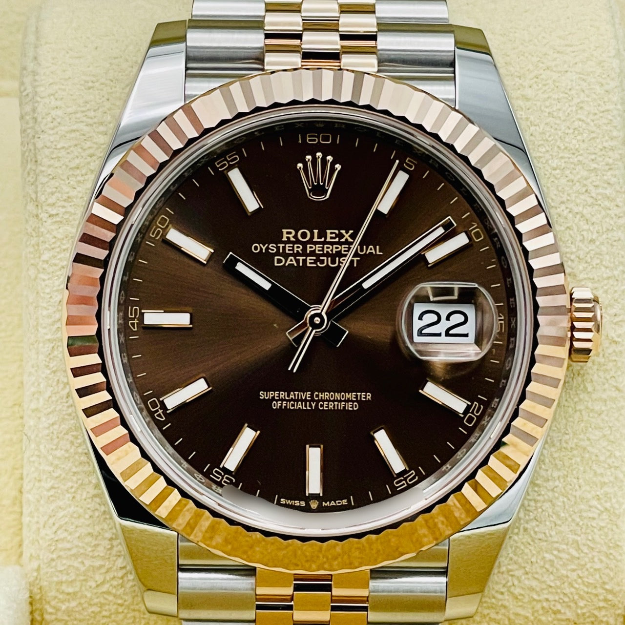 プレオウンド ロレックス デイトジャスト 126331 チョコレート ジュビリーブレス 41mm