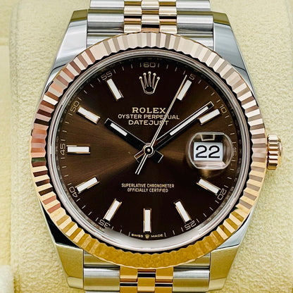 プレオウンド ロレックス デイトジャスト 126331 チョコレート ジュビリーブレス 41mm