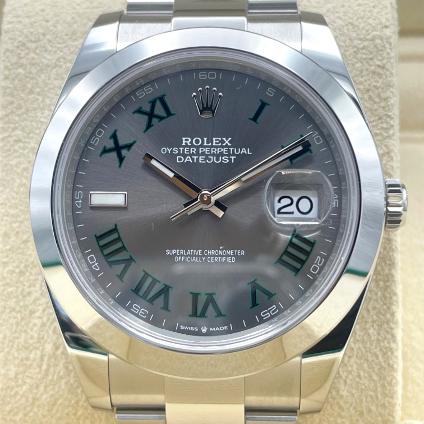 プレオウンド ロレックス デイトジャスト 126300 スレートローマ 41mm オイスターブレス