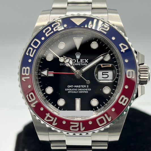 롤렉스 GMT 마스터 II 126710Blro 굴 팔찌 검은 40mm