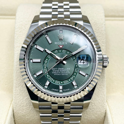 プレオウンド ロレックス スカイドゥエラー 336934 ミントグリーン ジュビリーブレス 42mm