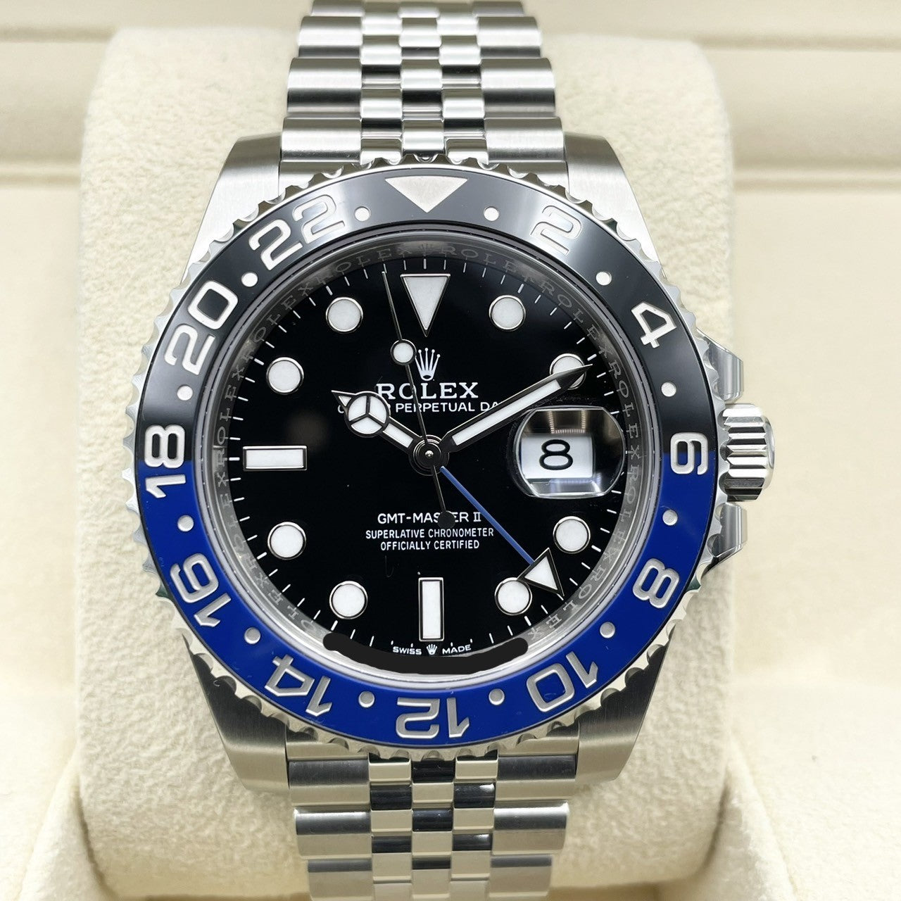 [전체 보호 스티커 포함! ! Rolex GMT Master II 126710BLNR Jubilee Bracelet Black Batman 40mm