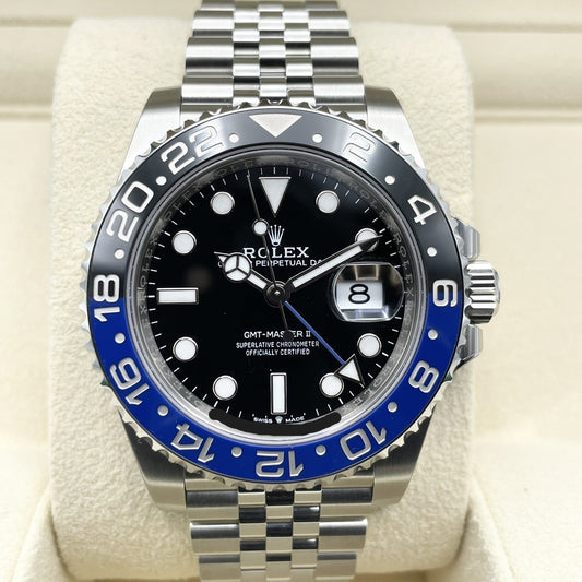 [전체 보호 스티커 포함! ! Rolex GMT Master II 126710BLNR Jubilee Bracelet Black Batman 40mm