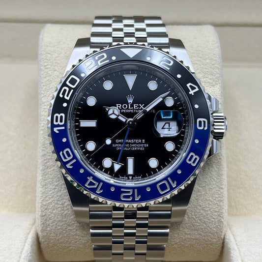 롤렉스 GMT 마스터 II 126710BLNR Jubilee 팔찌 검은 배트맨 40mm