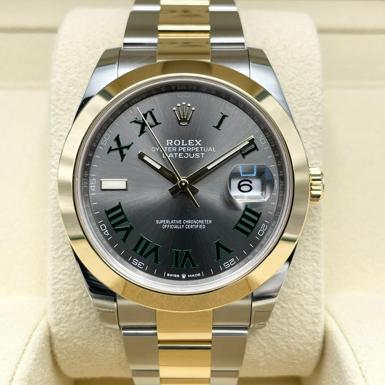 プレオウンド ロレックス デイトジャスト 126303 スレート オイスターブレス 41mm