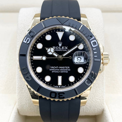 Rolex Yachtmaster 226658 Black Black Rubber Belt Yellow Gold 42mm