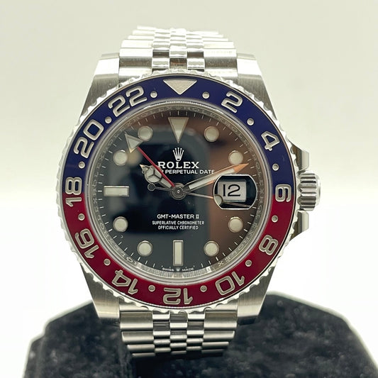 롤렉스 GMT 마스터 II 126710Blro Jubilee 팔찌 검은 40mm