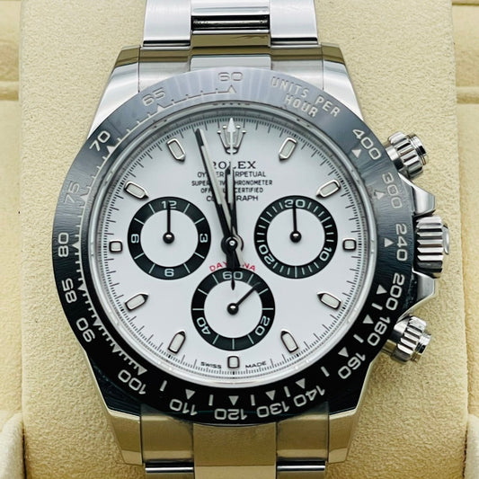 プレオウンド ロレックス デイトナ 116500LN オイスターブレスレット ホワイト 40mm