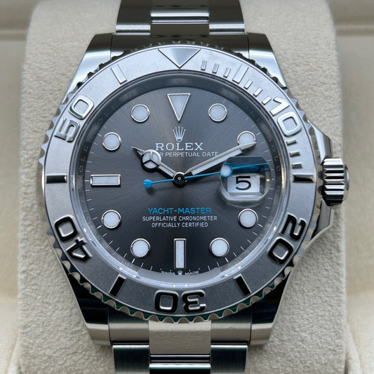 [2024 년 4 월 지불! 】 Yachtmaster 126622 굴 팔찌 다크 로듐 40mm