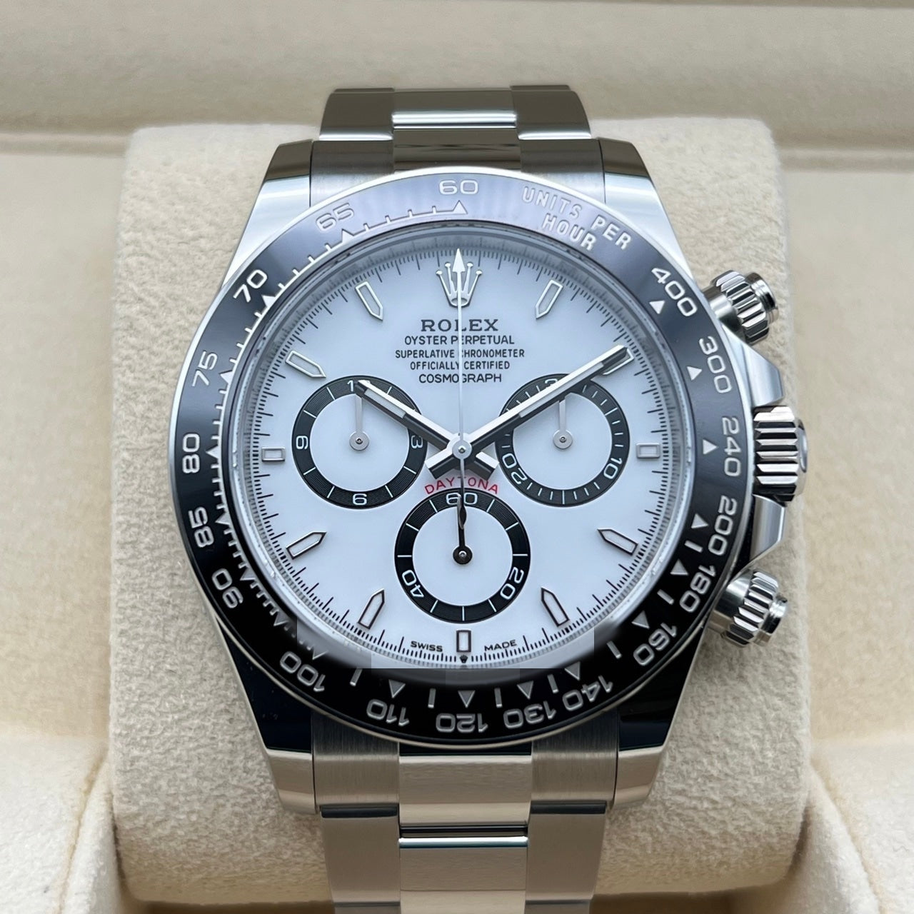 ロレックス デイトナ 126500LN  ホワイト 40mm ステンレススチール オイスターブレス