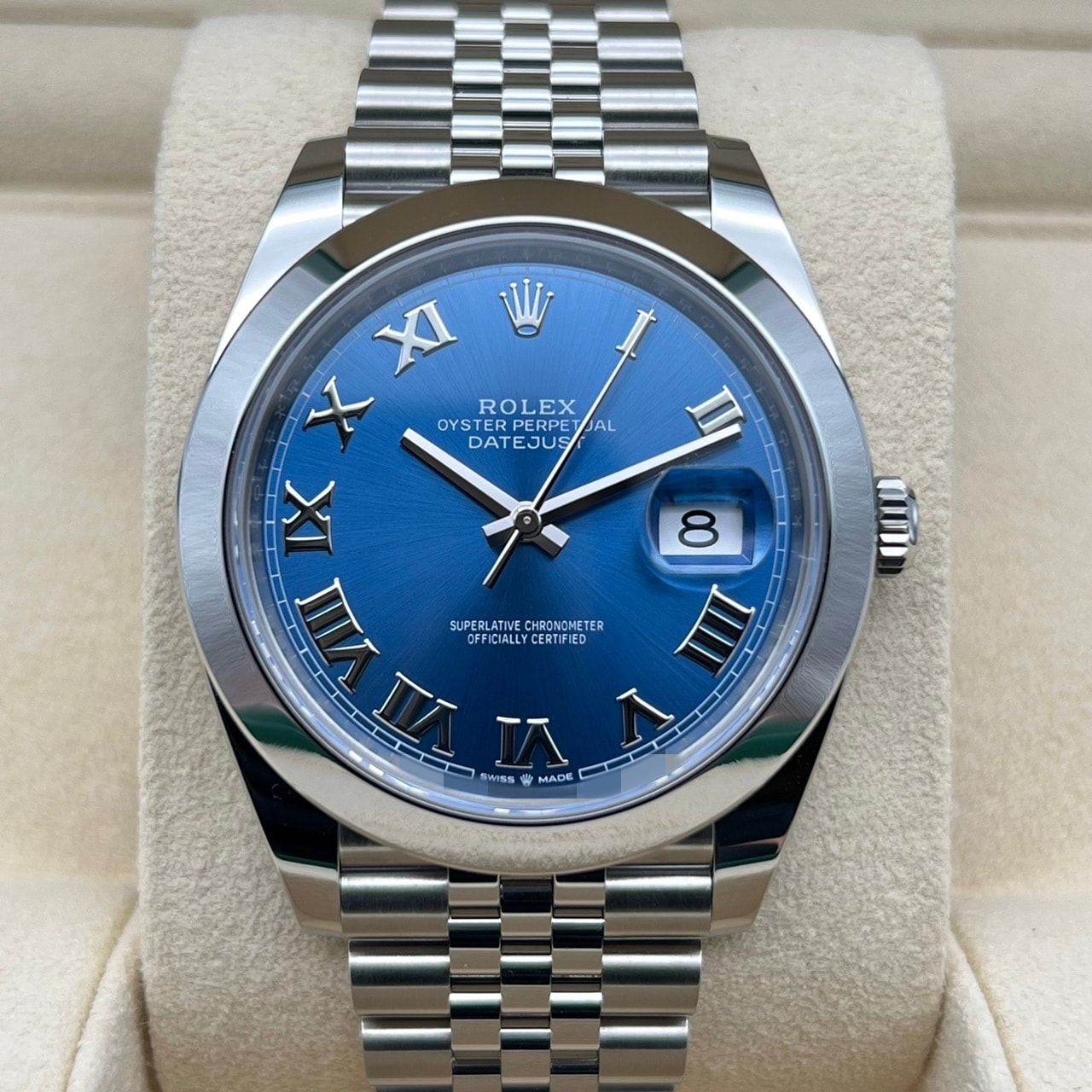 [付款於2024年5月！ 】勞力士datejust 126300 Azzurro Blue Roman Jubilee手鍊41mm