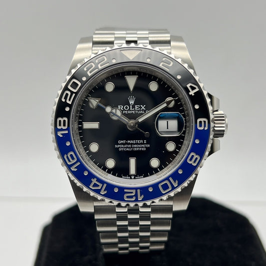 롤렉스 GMT 마스터 II 126710BLNR 배트맨 40mm 스테인리스 스틸 희년 팔찌