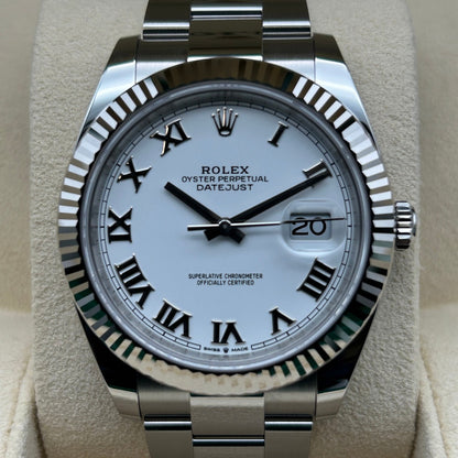 プレオウンド ロレックス デイトジャスト 126334 ホワイトローマン オイスターブレス 41mm
