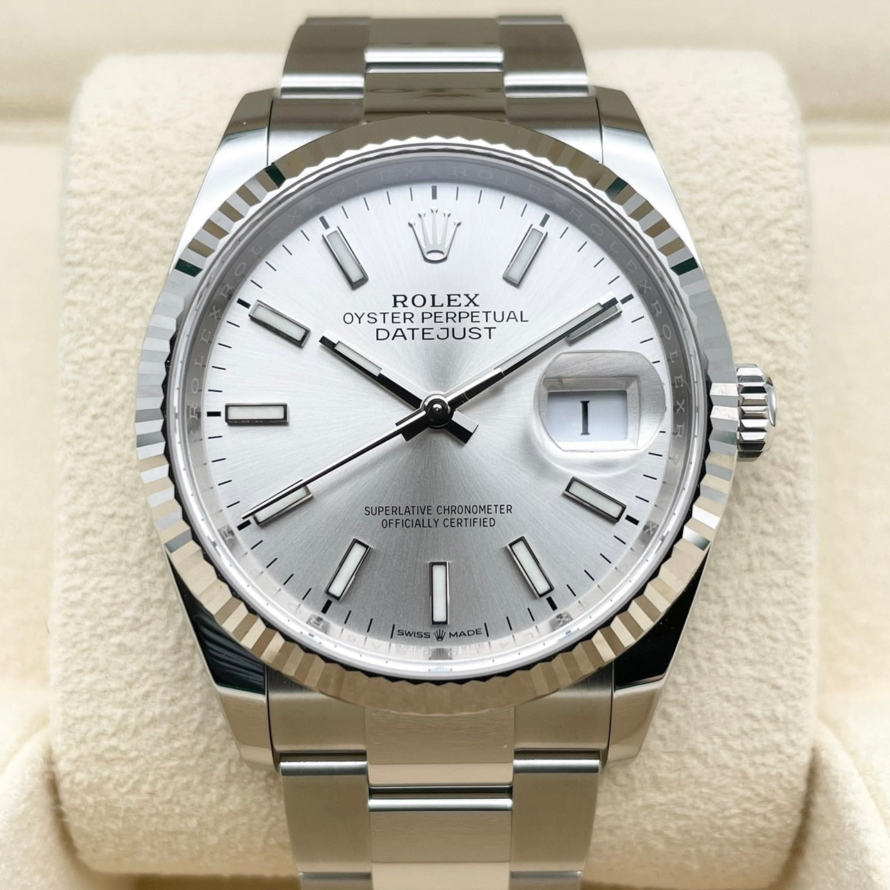 プレオウンド ロレックス デイトジャスト 126234 シルバー オイスターブレス 36mm