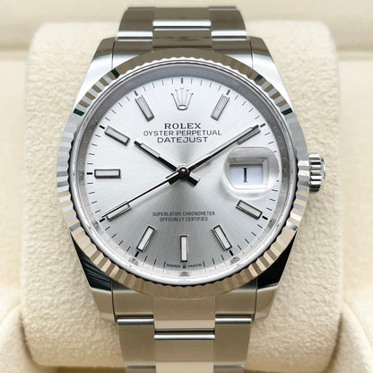 プレオウンド ロレックス デイトジャスト 126234 シルバー オイスターブレス 36mm