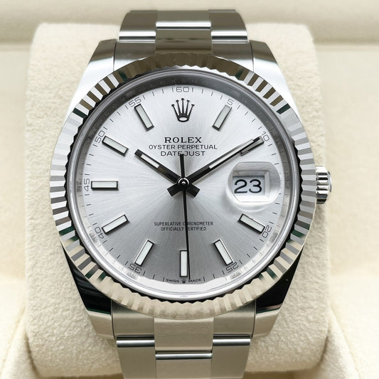 プレオウンド ロレックス デイトジャスト 126334 シルバー オイスターブレス 41mm