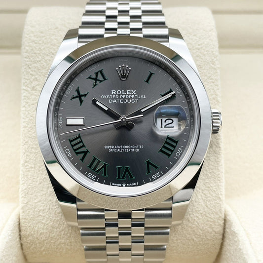 プレオウンド ロレックス デイトジャスト 126300 スレートローマ ジュビリーブレス 41mm