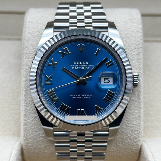 プレオウンド ロレックス デイトジャスト 126334 アズーロブルー ジュビリーブレス 41mm