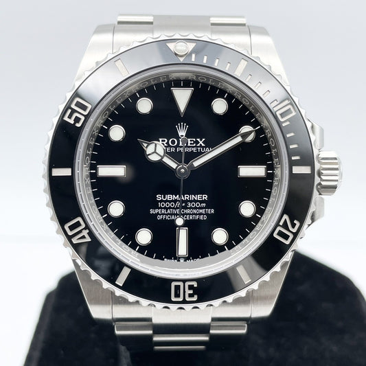 プレオウンド ロレックス サブマリーナ ノンデイト 124060 ブラック 41mm ステンレス オイスターブレス